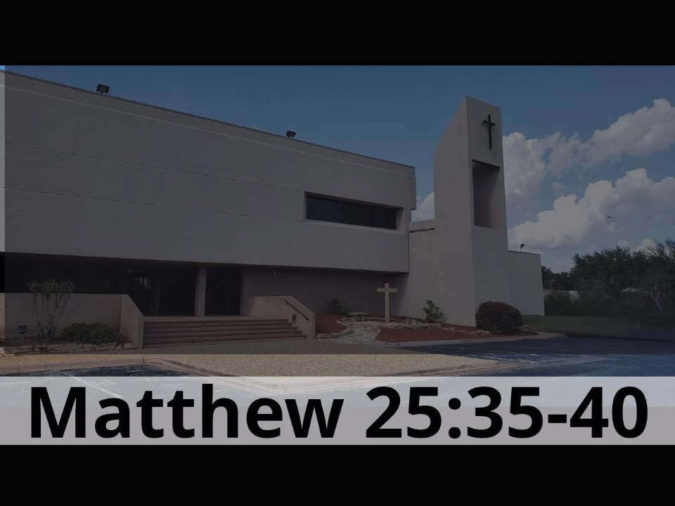 Matthew 25 35-40 You Must Be Born Again